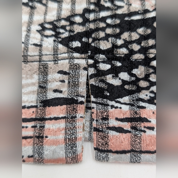 NWT Kasper Abstract Multi-Lined Print Pencil Skirt Sz L Back Zip - Picture 5 of 17